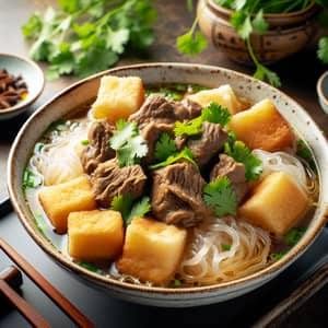 Authentic Shaanxi Mutton & Bread Nuggets Dish