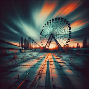 Eerie Abandoned Amusement Park at Dusk | Surreal Fine Art Photography