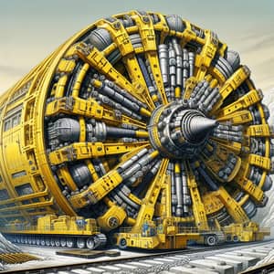 Yellow Gang Road Shield Machine - Largest Tunnel Boring Machine