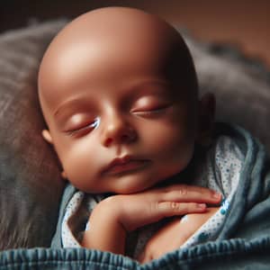 Bald Infant: Adorable Baby Image