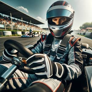 Professional Karting Racer in Action | Premier Karting Event