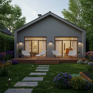 Modern Small House with Garden