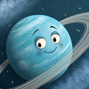 Surreal Uranus with an Anthropomorphic Face