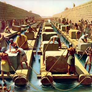 Ancient Egyptians: Transporting Stone Blocks with Water