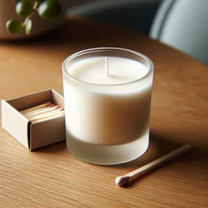 Premium Soy Candle in Frosted Glass Jar