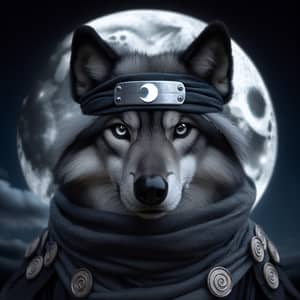 Majestic Wolf Inspired by Sasuke Uchiha