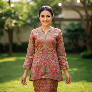 Traditional Baju Kurung Dress for Women