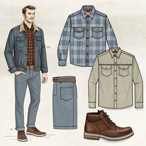 Vintage Men's Clothing Graphic Designs