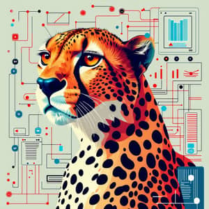 Cheetah Technology Design | Modern and Tech-Inspired Artwork