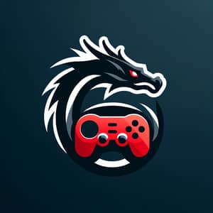 Unique Dragon Style G-M Gamepad Shopping Logo Design