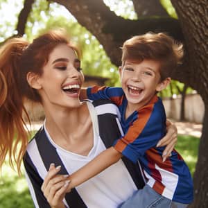 Fun Moments: Hot Girl with Brother in the Park