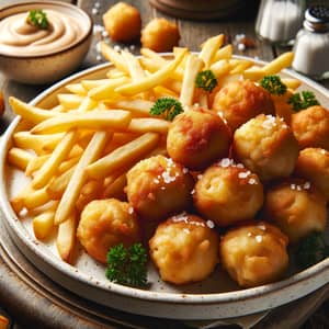 Delicious Fish Balls with Crispy Fries Recipe