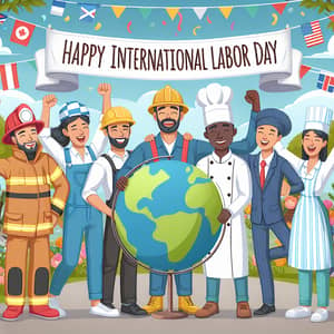 Happy International Labor Day Celebration