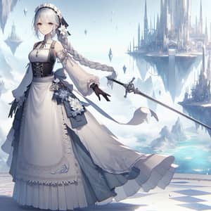 Elegant Noelle-Inspired Fantasy Character Art