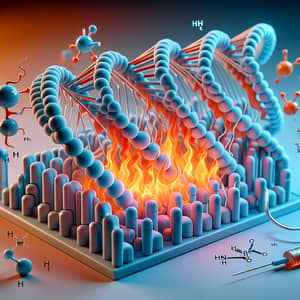 3D Denaturing Process of DNA in PCR