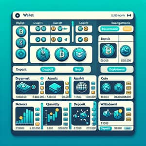 Cryptocurrency Asset Management Dashboard | Wallets, Assets, Network