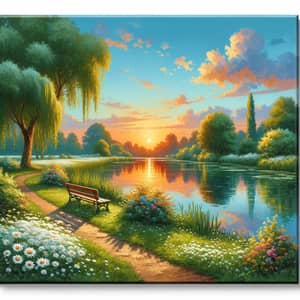 Easy Impressionist Park Painting Tutorial