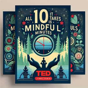 10 Mindful Minutes: TED Talks Poster Design