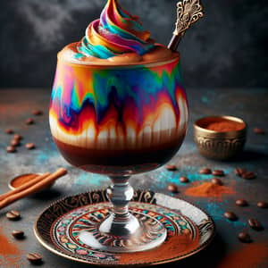 Colorful Coffee Cocktail - Vibrant Espresso Fusion Drink