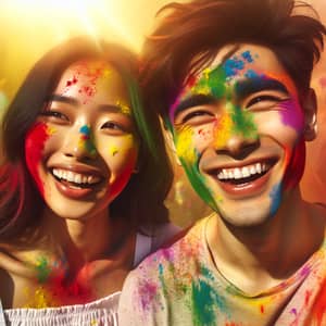 Vibrant Holi Festival Portrait | Joyous Celebrations