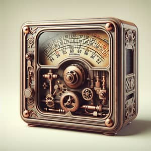 Vintage Desktop Gas Indicator Clock | Retro Style Design