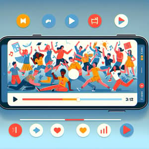 Energetic Short Videos App | Diverse Group Activities