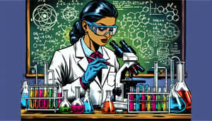 Professor in Laboratory: Comic Book Style Inspiration