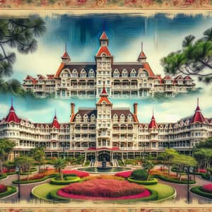 Luxurious Victorian-Era Resort in Popular Theme Park