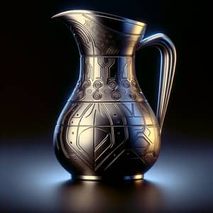 Unique & Intricately Designed Pitcher | Futuristic Patterns & Metallic Sheen