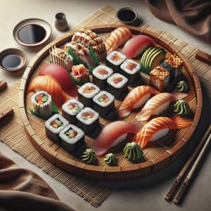 Sushi Aesthetic: Artful Sushi Platter Display