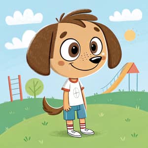 Cartoon Boy with Dog Features – Fun Character Design