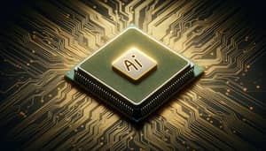 Innovative AI-Enhanced CPU in Warm Yellow Shade