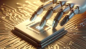 AI Hand Touching CPU - Electronics & AI Dept