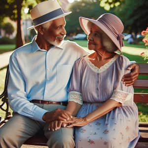 Heartwarming Moments: Black Senior Citizen Couple