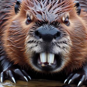 Angry Beaver - Wild Animal Photography