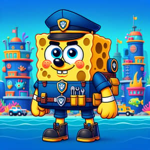 spongebob as paw patrol