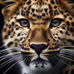 Close-Up of a Leopard's Majestic Head