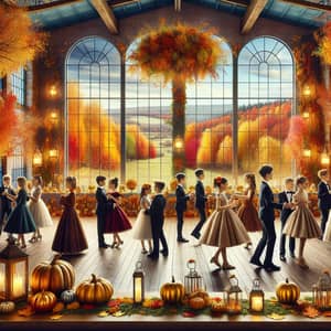 Autumn School Ball: Dancing in Nature's Colors