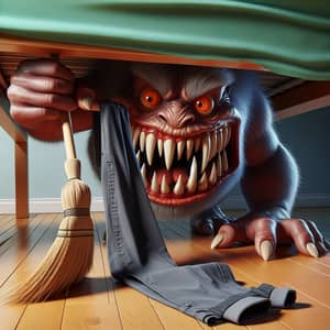 Scary Monster Under the Bed: A Boy's Nightmare