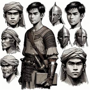 17-Year-Old Filipino Warrior: Traditional Attire & Local-Inspired Armor