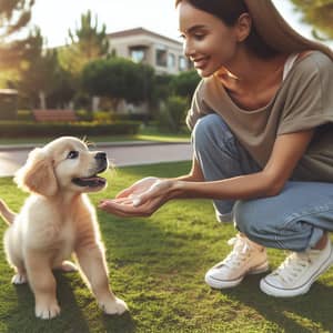 Puppy Reaching Up: A Heartwarming Moment