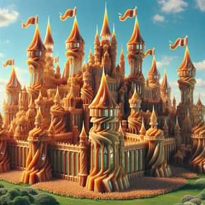 Caramel Castle - Enchanting Caramel Towering Fortress