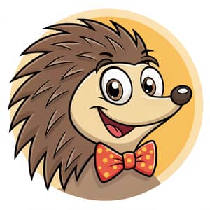 Echidna Mascot with Bow Tie