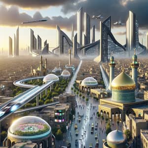 Futuristic Mashhad 2050: Skyline, Architecture, and Culture