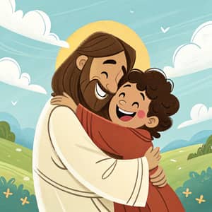 Disney Pixar-style Jesus & Me Poster