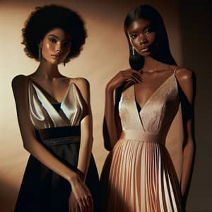 Elegant High-End Fashion Photography with Hispanic and Black Models