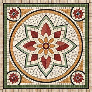 Intricate Square Mosaic Design Ideas