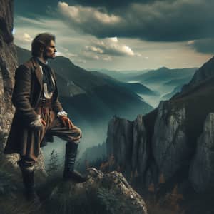 Romantic Image Inspired by Mikhail Lermontov | Mountain Landscape