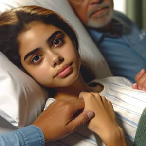 Young Hispanic Girl Bedridden bids farewell to Parents with Determination and Hope