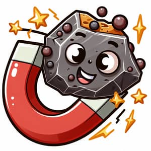 Cartoon Magnetic Meteorite PNG Image